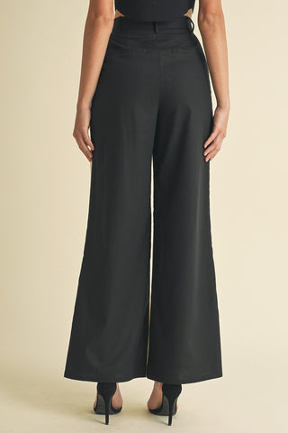 Color Block Linen Pants