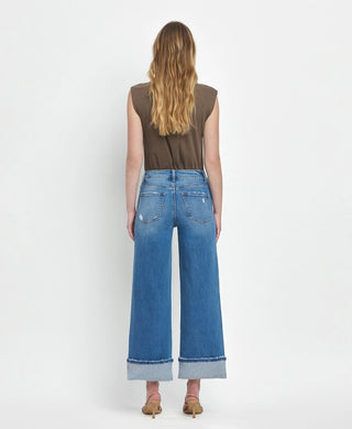 High Rise Cuffed Jean